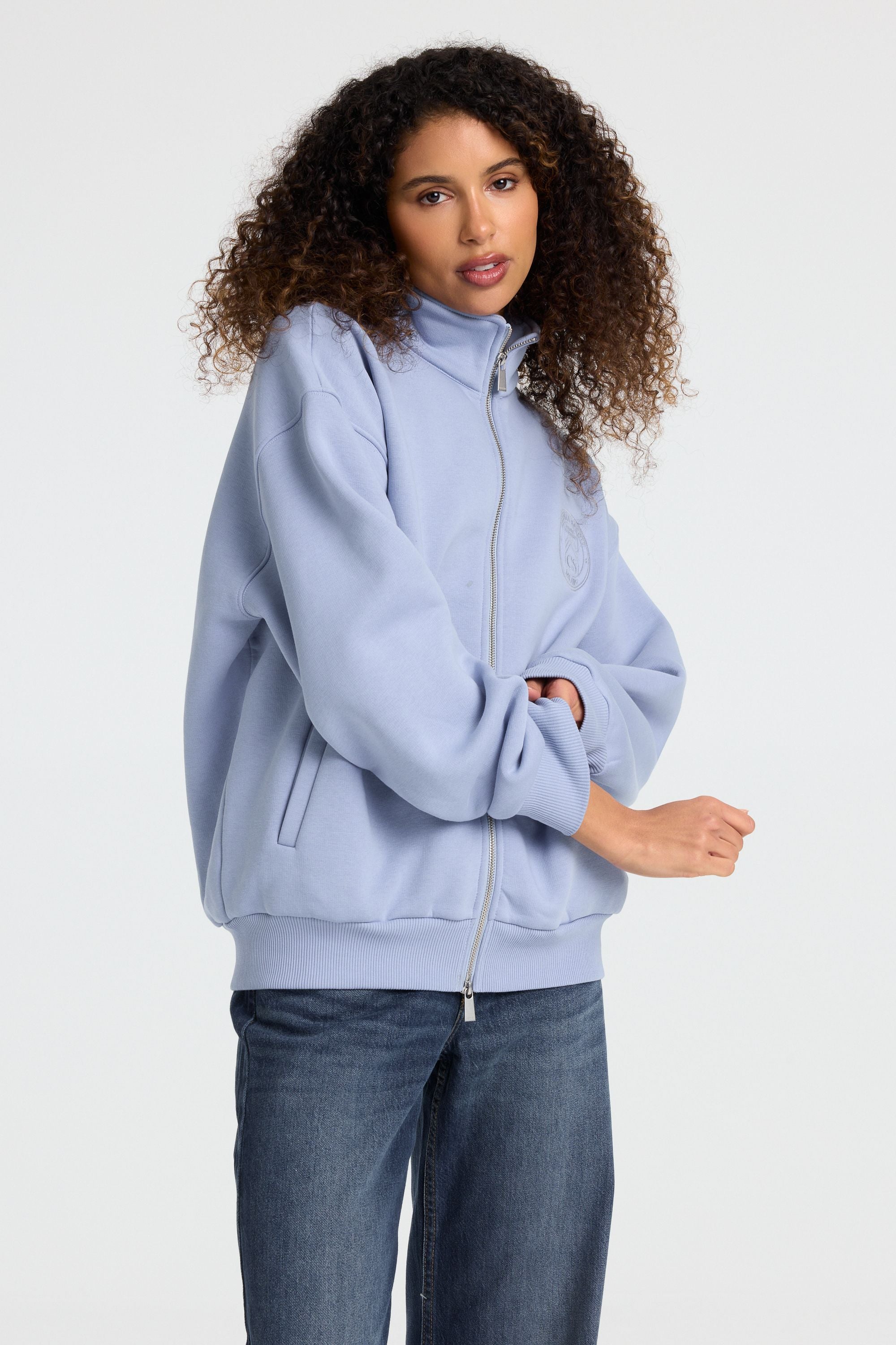W. Funnel Zip Jacket - Vintage Blue